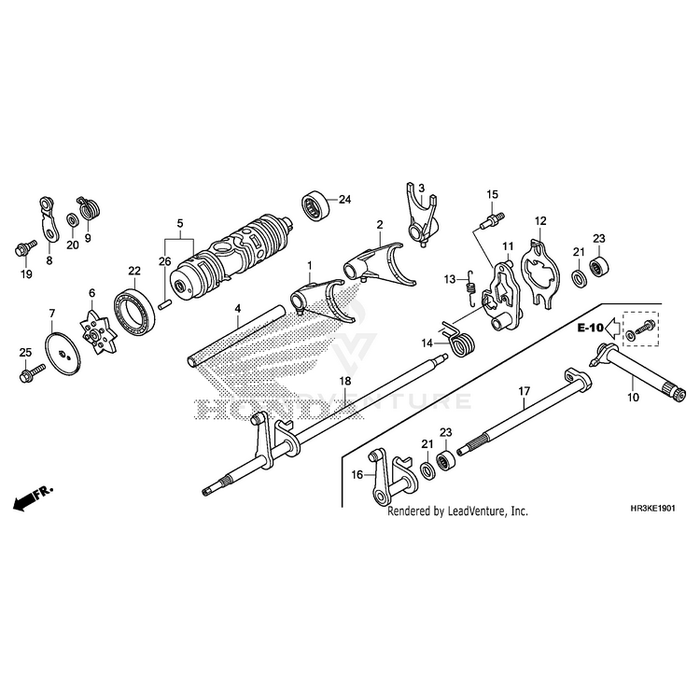 Swingarm, Gearshift by Honda