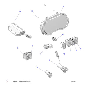 Switch-Aux Pwr by Polaris 4080274-21 OEM Hardware P4080274-21 Off Road Express