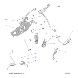 Switch-Block,Turn,Hazard,Horn by Polaris 4018098 OEM Hardware P4018098 Off Road Express