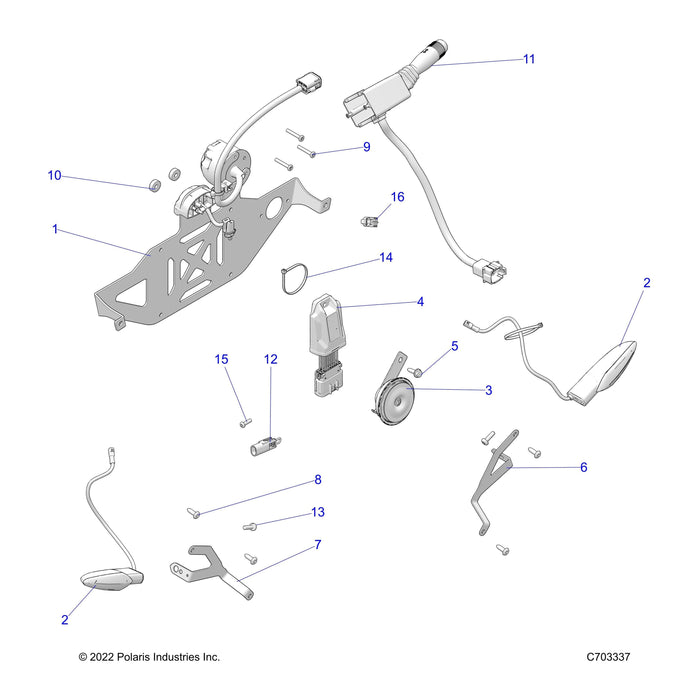 Switch-Block,Turn,Hazard,Horn by Polaris