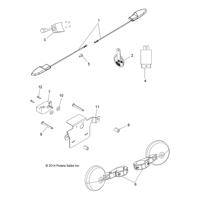 Switch-Block,Turn,Lights,Horn by Polaris