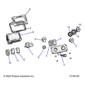 Switch-Fog Light Rear by Polaris 4017324 OEM Hardware P4017324 Off Road Express