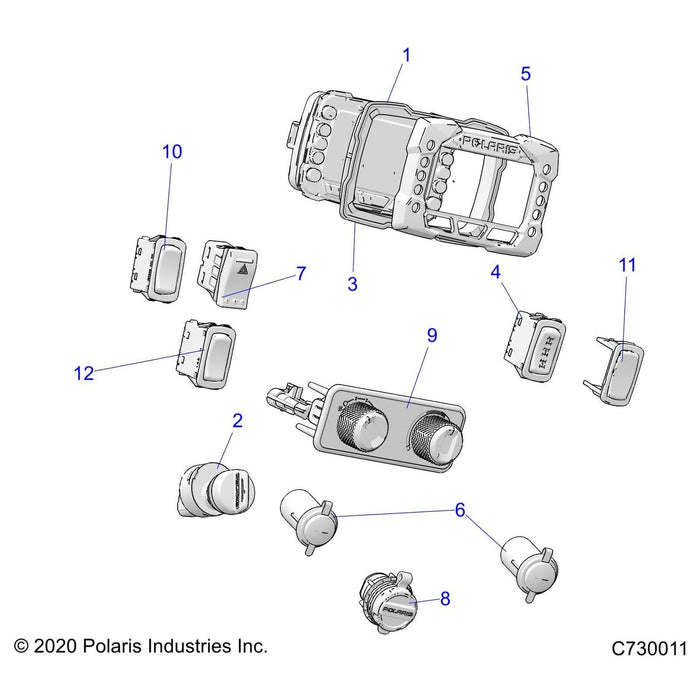 Switch-Hazard,Ip67 Front by Polaris