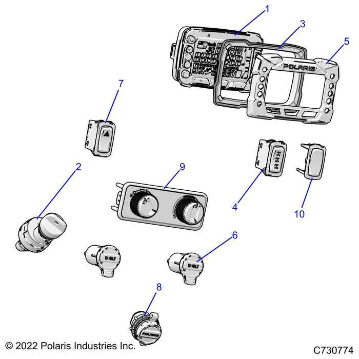 Switch-Key,4 Pos,Atv,Sealed by Polaris