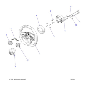 Switch-Module,Str Whl,500K,Right by Polaris 4019329 OEM Hardware P4019329 Off Road Express