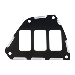 Switch Panel Driver Slide 3 Position Black Honda by Modquad H-SPD-BLK Switch Panel Mount 28-70015 Western Powersports