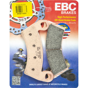 Sxr Brake Pads by EBC SXR656HH Brake Pads 15-656SXR Western Powersports