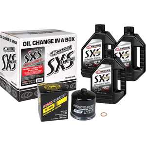 SXS Quick Oil Change Kit 10W-50 w/ Black Oil Filter by Maxima 90-219013-TXP Oil Change Kit 36010823 Parts Unlimited Drop Ship