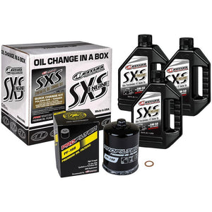 SXS Quick Oil Change Kit 10W50 w/ Black Oil Filter by Maxima 90-469013-CA Oil Change Kit 36010784 Parts Unlimited Drop Ship