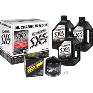 SXS Quick Oil Change Kit 5W-50 w/ Black Oil Filter by Maxima 90-189013-TXP Oil Change Kit 36010822 Parts Unlimited Drop Ship