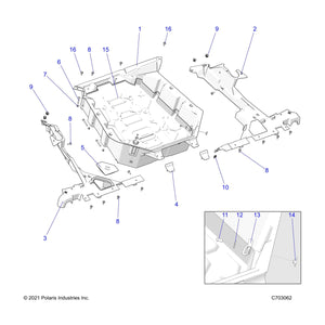 T-Nut, 6 Mm by Polaris 7547300 OEM Hardware 021-30611 Western Powersports