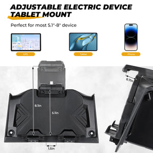 Tablet Holder With Storage Box Fit Polaris RZR XP 1000/ XP Turbo by Kemimoto B0111-10002BK Device Mount B0111-10002BK Kemimoto