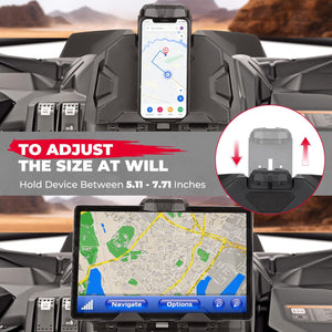 Tablet Holder With Storage Box for Can Am Maverick Sport Trail by Kemimoto B0111-02901BK Device Mount B0111-02901BK Kemimoto