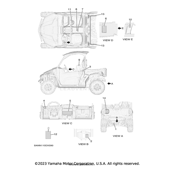 Tag, Warning by Yamaha