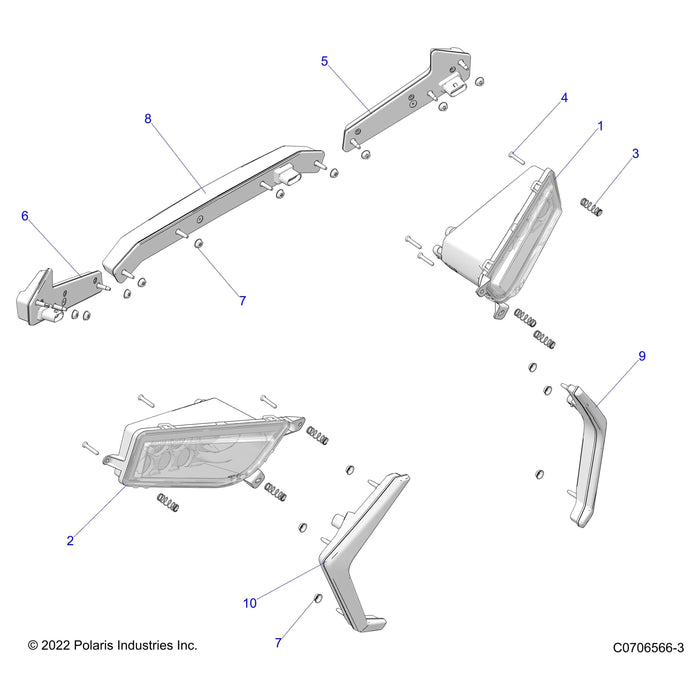 Tail Light Assembly, Left by Polaris