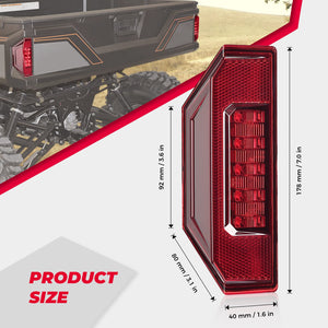 Tail Light for Polaris Ranger / General by Kemimoto FTVHL011RD Tail Light FTVHL011RD Kemimoto