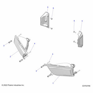 Tailgate Assembly With Decal, E by Polaris 2412832 OEM Hardware P2412832 Off Road Express