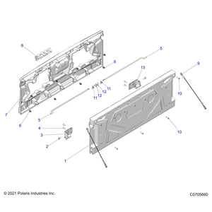 Tailgate Cable by Polaris 7082076 OEM Hardware P7082076 Off Road Express