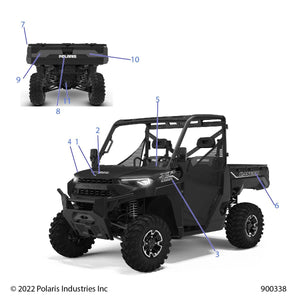 Tailgate Decal, Left by Polaris 7191995 OEM Hardware P7191995 Off Road Express