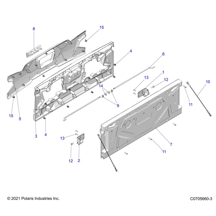 Tailgate Panel, Inner, Black by Polaris