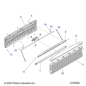 Tailgate Rod Spring, Left by Polaris 7045021 OEM Hardware P7045021 Off Road Express