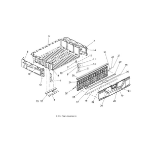 Tailgate Support Weld, Left, Gs by Polaris 1018444-067 OEM Hardware P1018444-067 Off Road Express