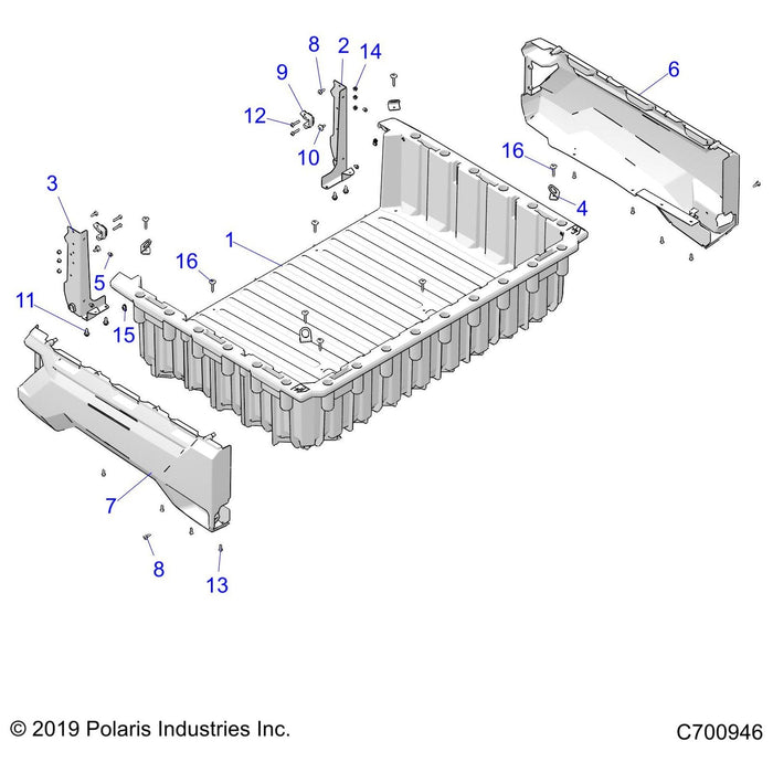 Tailgate Support Weld, Right, M by Polaris