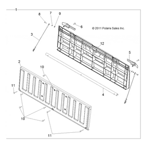 Tailgate Tube by Polaris 5136726 OEM Hardware P5136726 Off Road Express