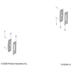 Taillight Assembly With Decal, by Polaris 2412851 OEM Hardware P2412851 Off Road Express