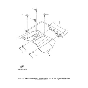 Taillight Unit Assembly by Yamaha 1S3-84710-10-00 OEM Hardware 1S3-84710-10-00 Off Road Express