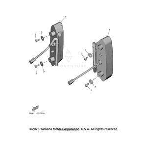 Taillight Unit Assembly by Yamaha 27D-84710-00-00 OEM Hardware 27D-84710-00-00 Off Road Express