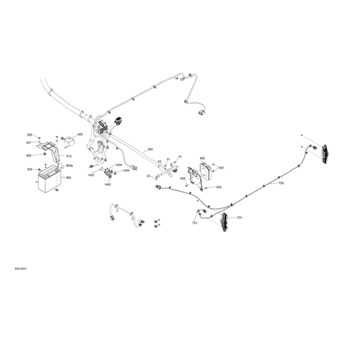 Taillight Wiring Harness by Can-Am