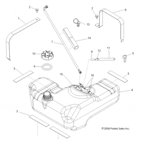 Tank Bracket, Rear by Polaris 5250517 OEM Hardware P5250517 Off Road Express