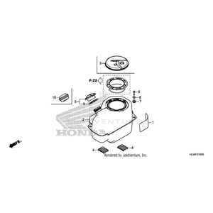 Tank, Fuel by Honda 17510-HL5-A00 OEM Hardware 17510-HL5-A00 Off Road Express Drop Ship