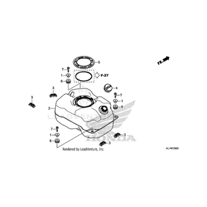 Tank, Fuel by Honda 17510-HL7-A20 OEM Hardware 17510-HL7-A20 Off Road Express Drop Ship