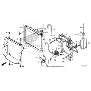 Tank, Radiator Reserve by Honda 19110-HL4-A00 OEM Hardware 19110-HL4-A00 Off Road Express Peach St