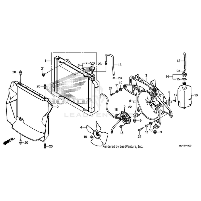 Tank, Radiator Reserve by Honda