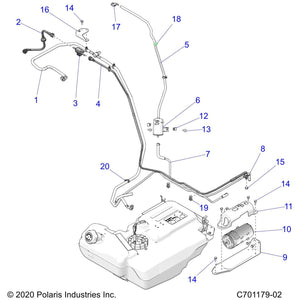 Tank To Canister Line Assembly by Polaris 2522032 OEM Hardware P2522032 Off Road Express