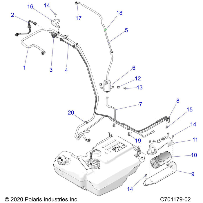 Tank To Canister Line Assembly by Polaris