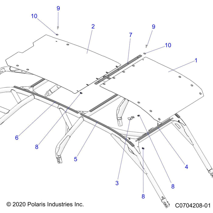 Tape-Foam,Pnl Seal,G4 Mp Roof by Polaris