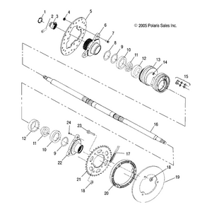 Tapered Bearing Cone by Polaris 3554518 OEM Hardware P3554518 Off Road Express