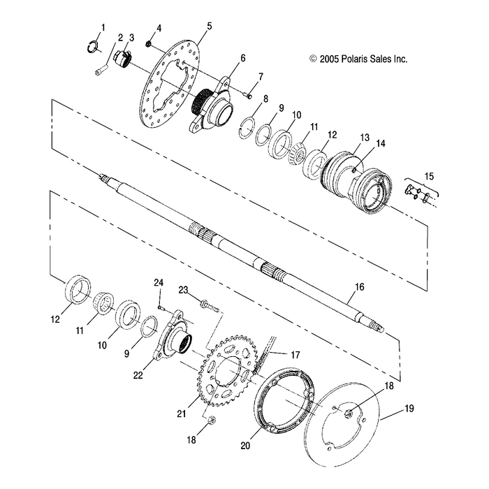 Tapered Bearing Cup by Polaris