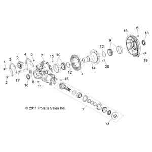 Tapered Bearing, Rlr by Polaris 3514657 OEM Hardware P3514657 Off Road Express