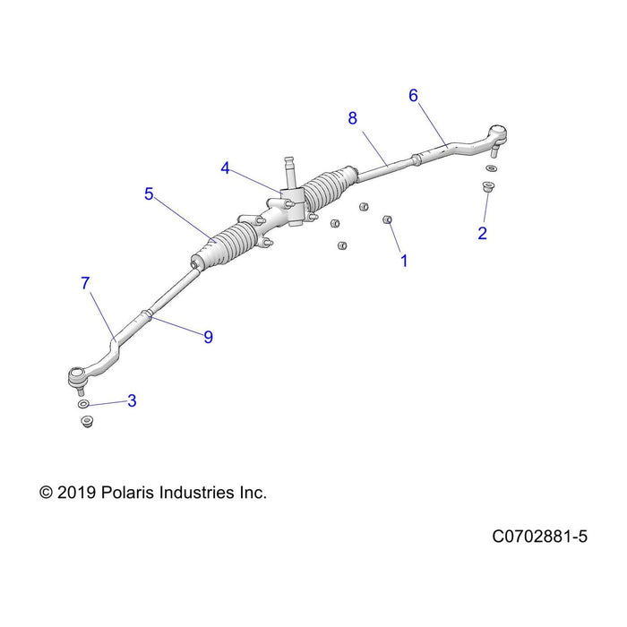 Tapered Rod End, Left by Polaris