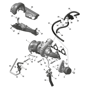 TC2 Turbocharger Assy by Can-Am 420893745 OEM Hardware 420893745 Off Road Express Drop Ship