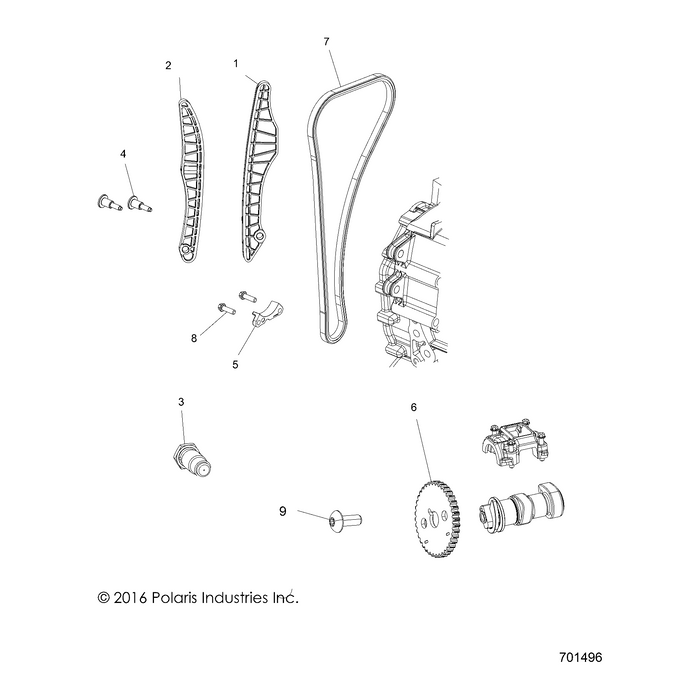 Tensioner-Camchain,Hyd by Polaris