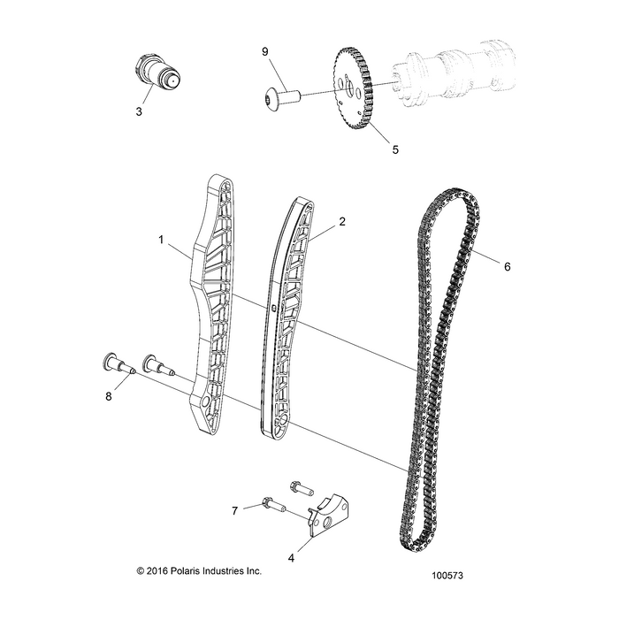 Tensioner Chamchain Guide by Polaris