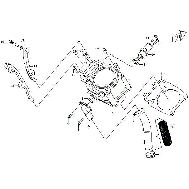 Tensioner Plate by CF Moto