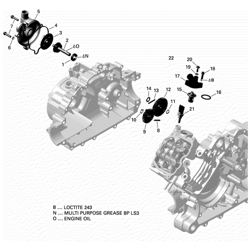 Thermostat 65° With Gasket Assy by Can-Am