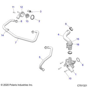 Thermostat Cover by Polaris 5632606 OEM Hardware P5632606 Off Road Express